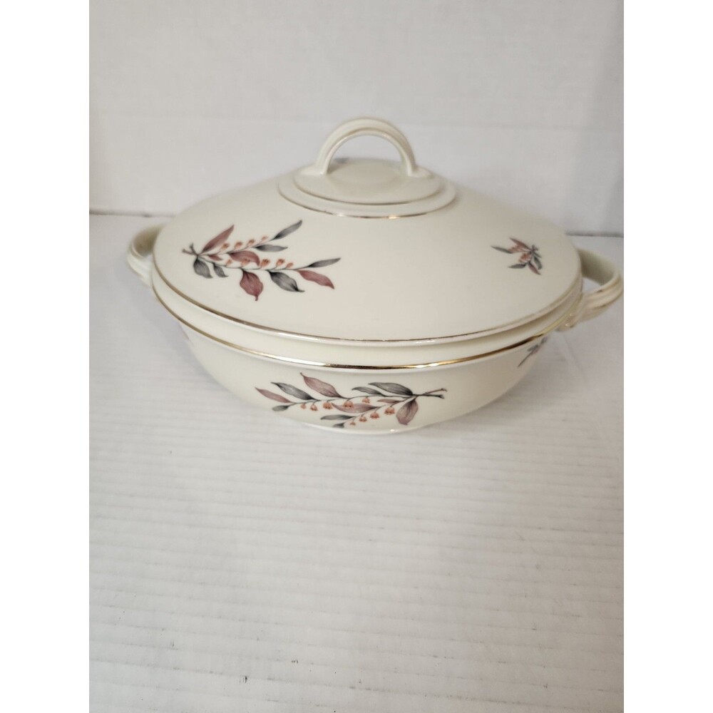 Richter, Fenk & Hahn 11" Lidded Bowl Made In Czechoslovakia RFH